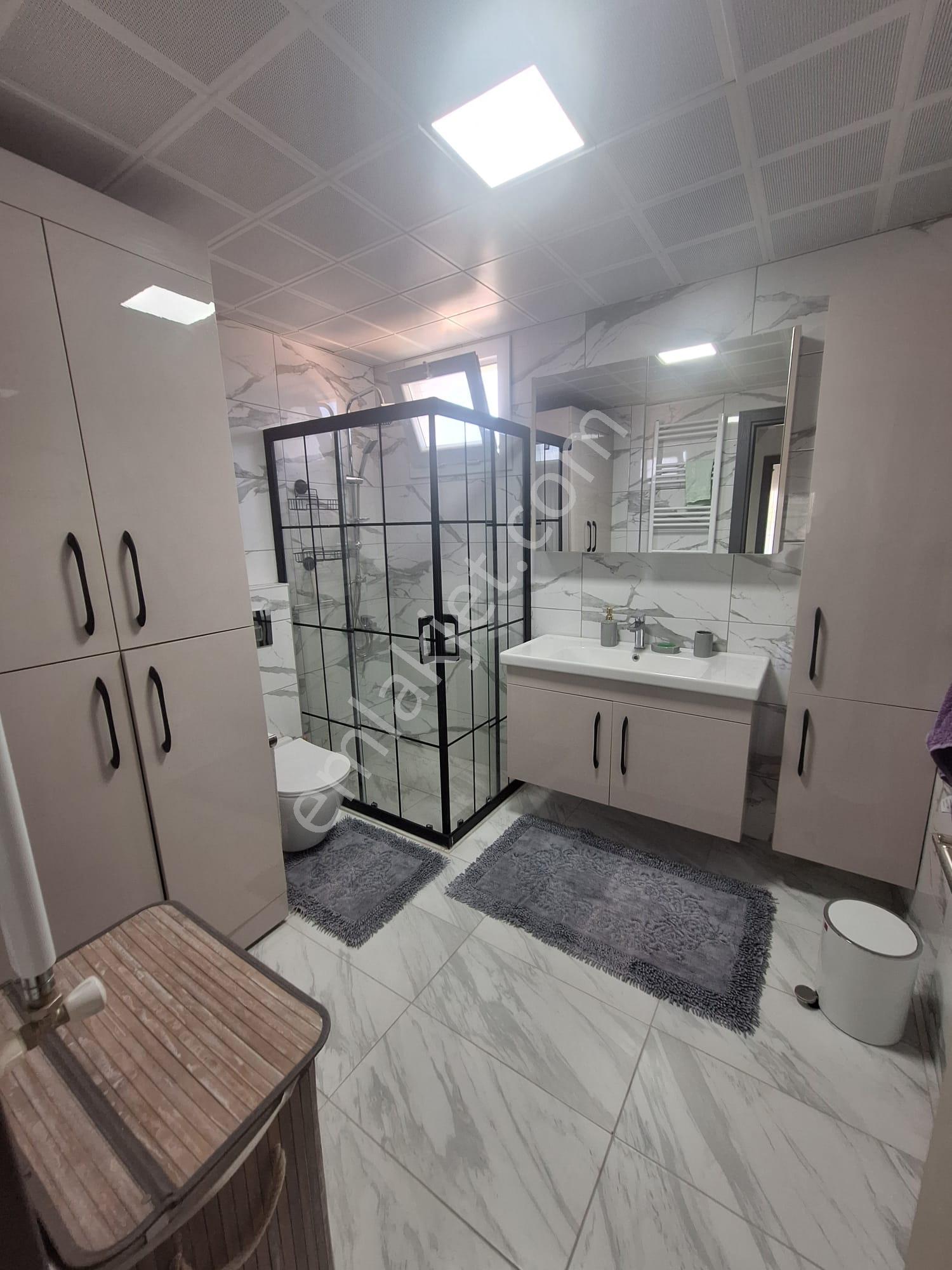 Foça Hacıveli De Eşyalı Kiralık Lüks Havuzlu Dubleks Villa - Görsel 29