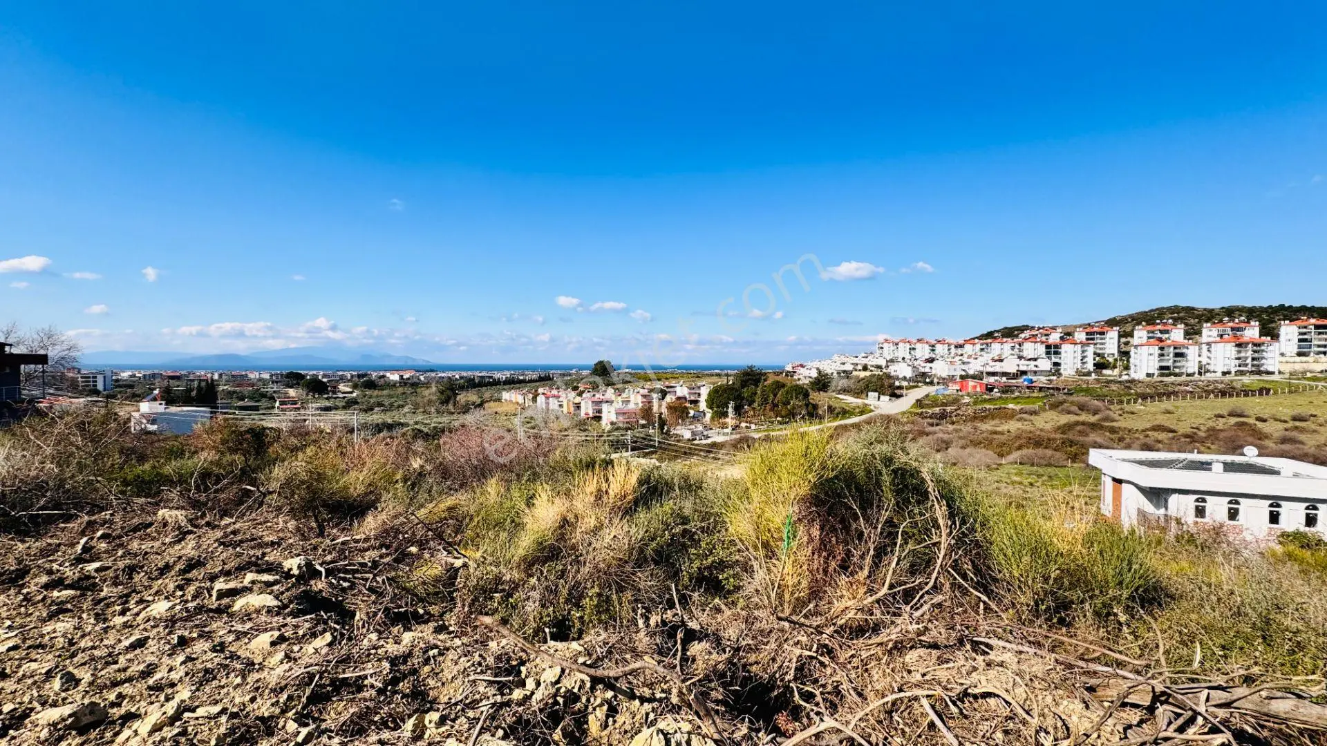 Davutlarda Deniz Manzaralı Satılık Villa Arsası - Görsel 5
