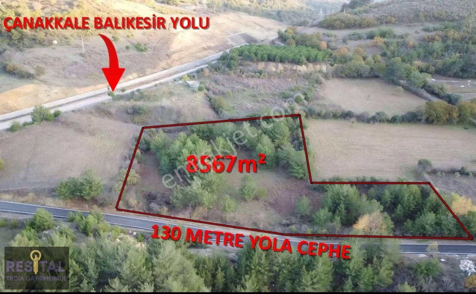 Çanakkale Sarıbeyli Köyünde Satılık Harıka Konumda Tarla