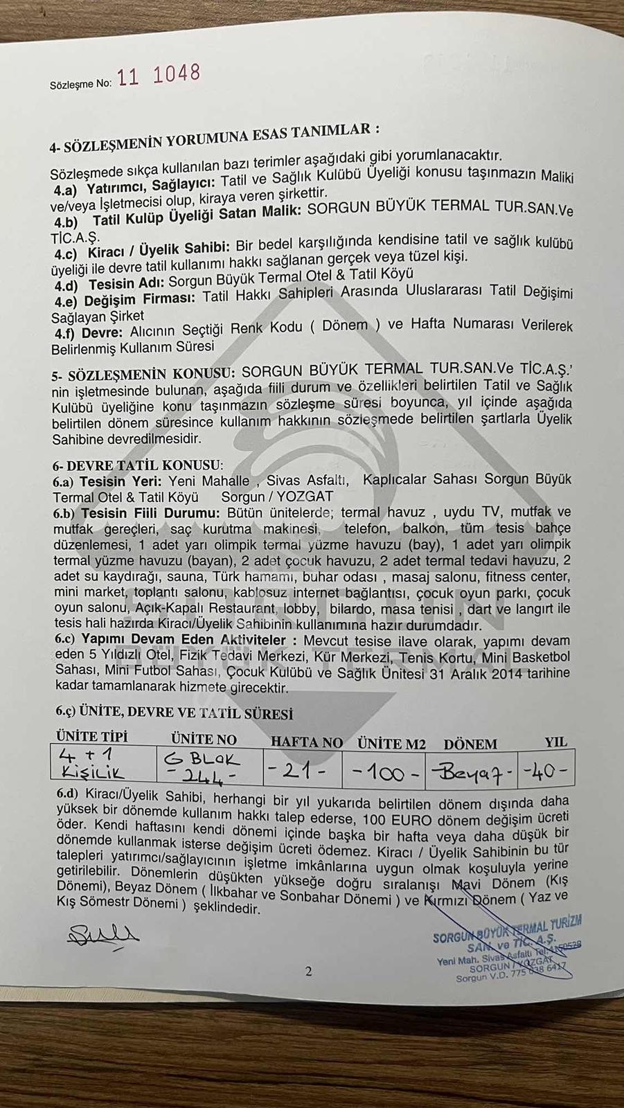 Sorgun Büyük Termal Otel'de Devre Tatil Kalan 26 Yıl Yılda 8gün - Görsel 6