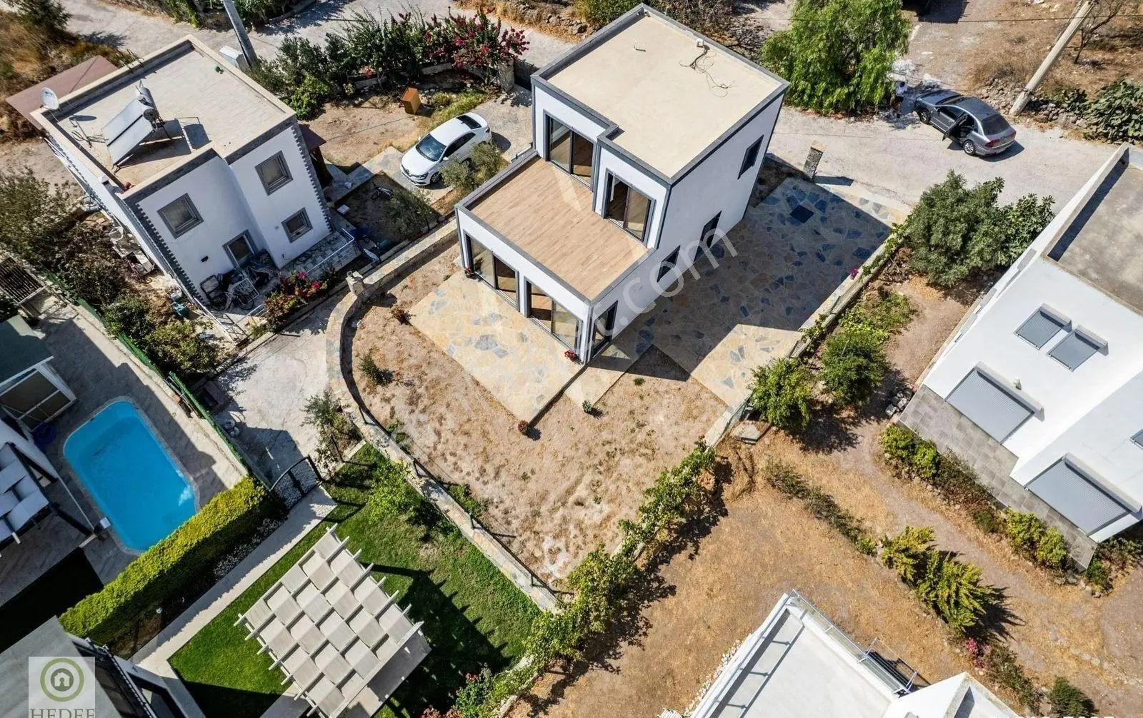 Bodrum Akyarlar Tam Müstakil Dubleks 3+1 Bahceli Sıfır Kat Mülkiyetli Satılık - Görsel 29
