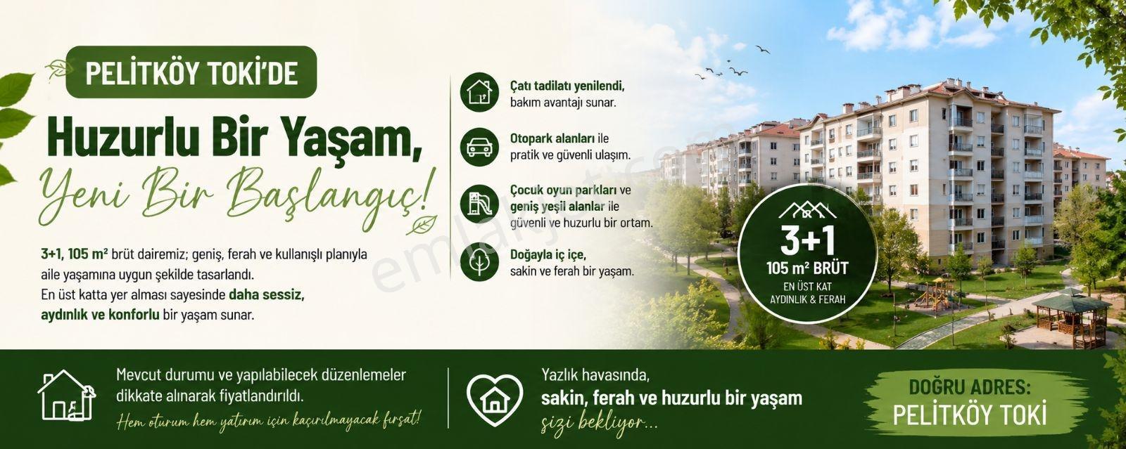 Samsun Atakum Pelitköy Tokide Satılık 3+1 Daire - Görsel 17