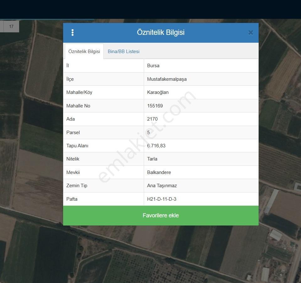 Bursadabul'dan Karaoğlan Mah Büyük Düz Verimli Tarla 132.372 M2 - Görsel 10