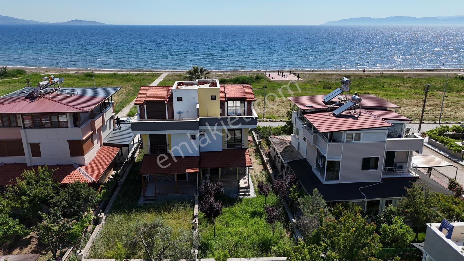İzmir Dikili Kabakum Ful Deniz Manzaralı Satılık Sıfır 5+1 Villa - Görsel 22