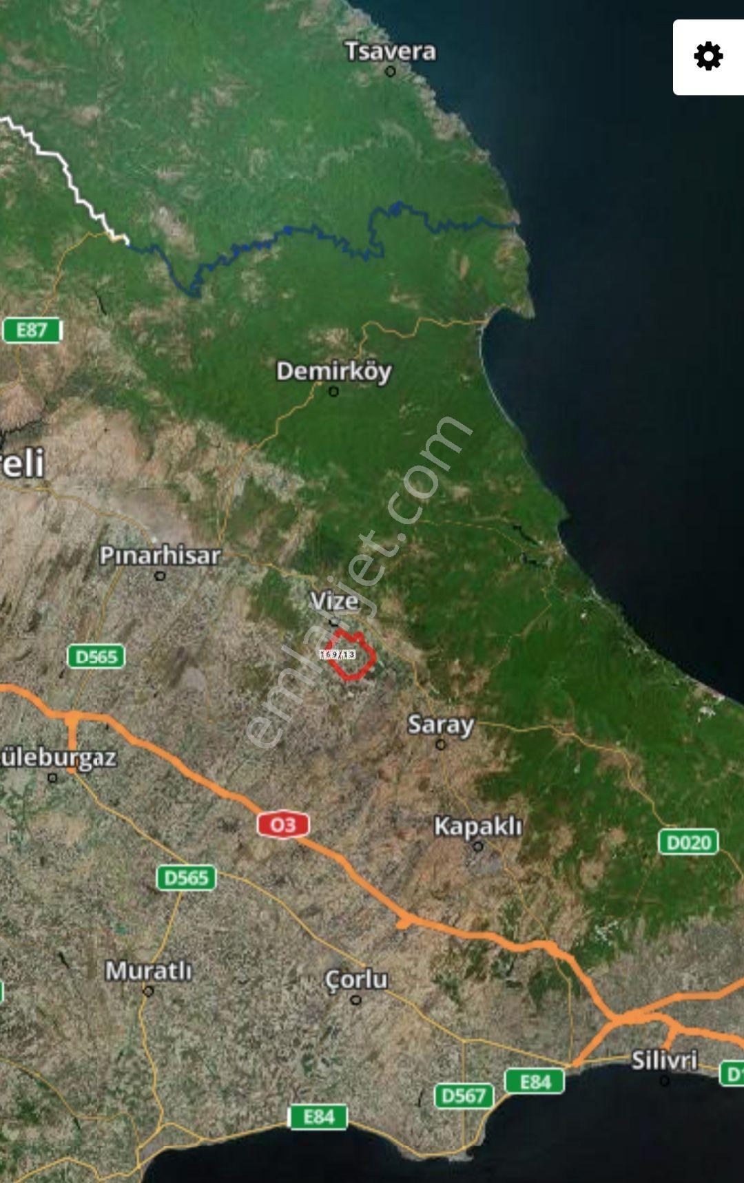 Kırklareli Vize Düzova Köyünde Yerleşim Alanı İçinde 602-m2 Arsa - Görsel 5