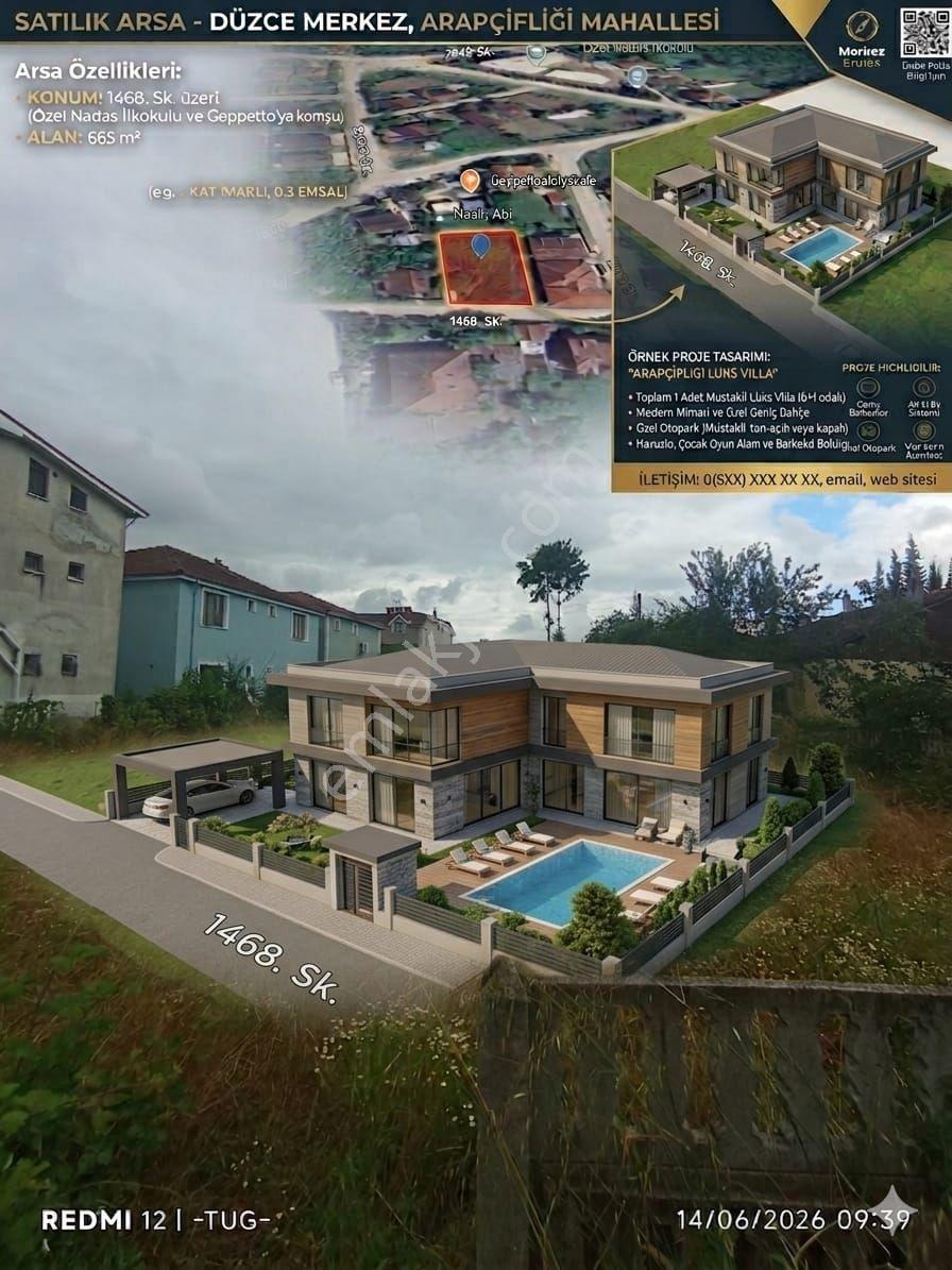 Düzce Arapcifligi Mahallesi'nde Satılık 665 M2 Müstakil Arsa - Görsel 2