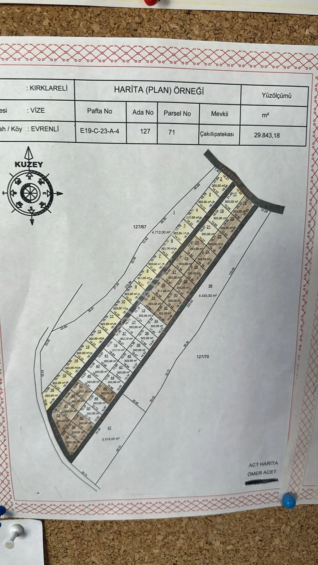 Kırklareli Vize Evrenli Köyü'nde Satılık Hisseli Tarla - Görsel 2