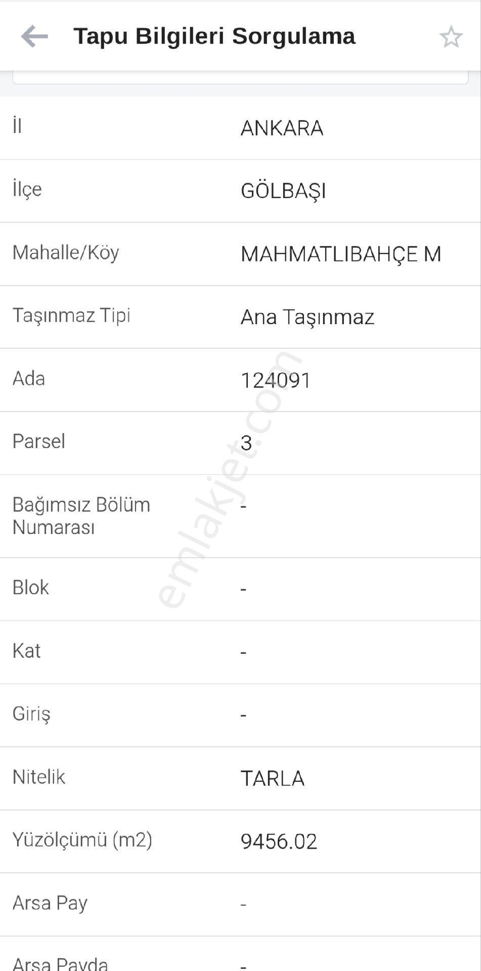 Gölbaşı Mahmatlıbahçe’de Asfalta Cephe Satılık 2.352 M² Kupon Hisse! - Görsel 2