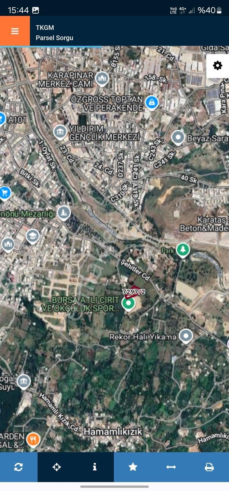 Bursa Yıldırım Değirmenönün De Satılık 3.853m2 Bahçe... - Görsel 9