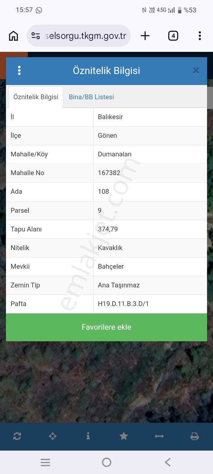 Gönen Dumanalanda 374 M Doğayla İç İçe Bahçe - Görsel 4