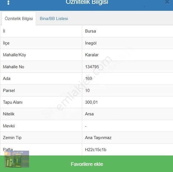 Ulucan'dan İnegöl Karalar'da Satılık Arsa - Görsel 3