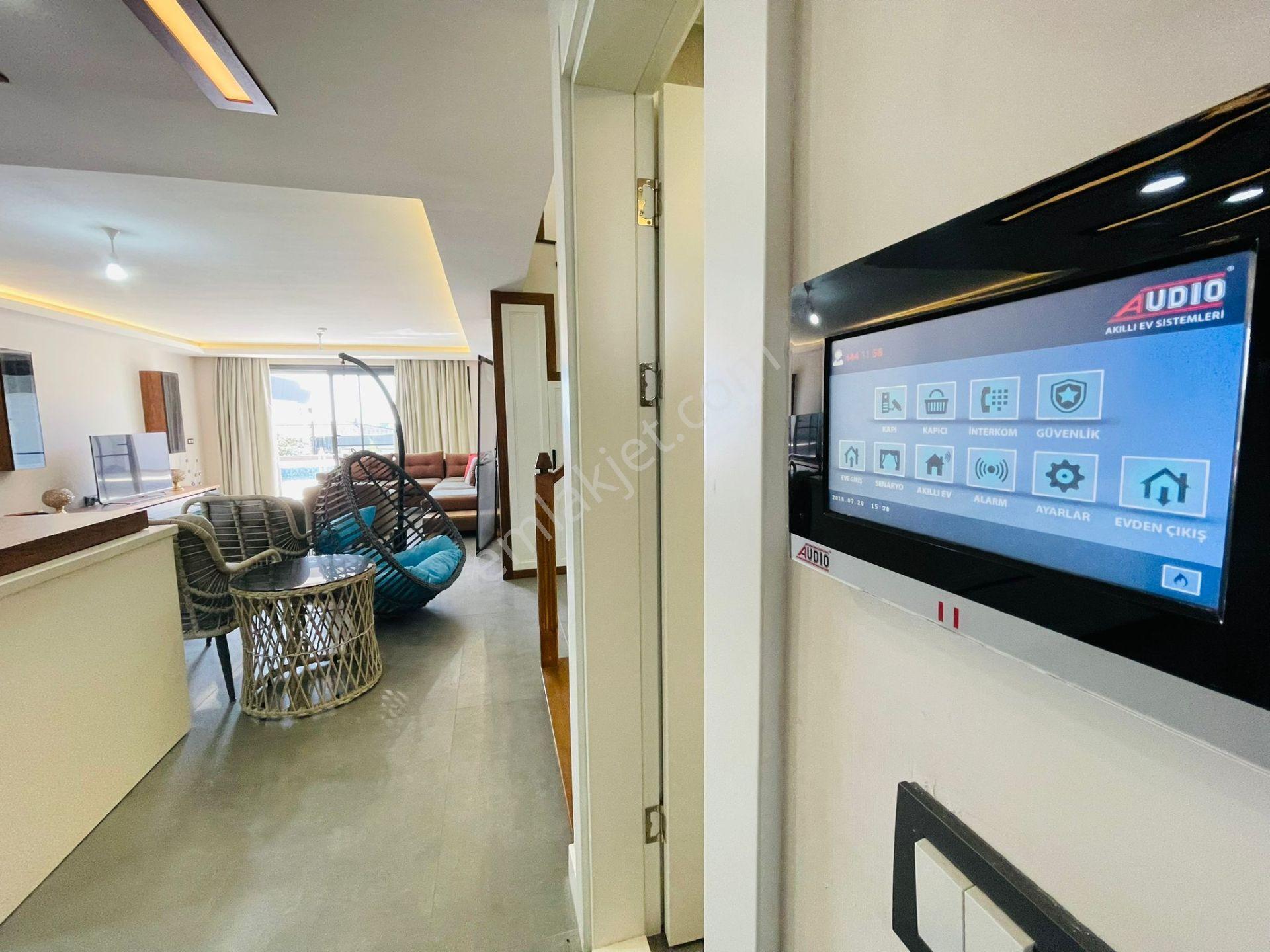 Aclass'dan Sahile 900 M -denız Manzaralı-havuz/otopark-bahçe-doğalgazlı-lüx-fırsat-akıllı Villa - Görsel 28