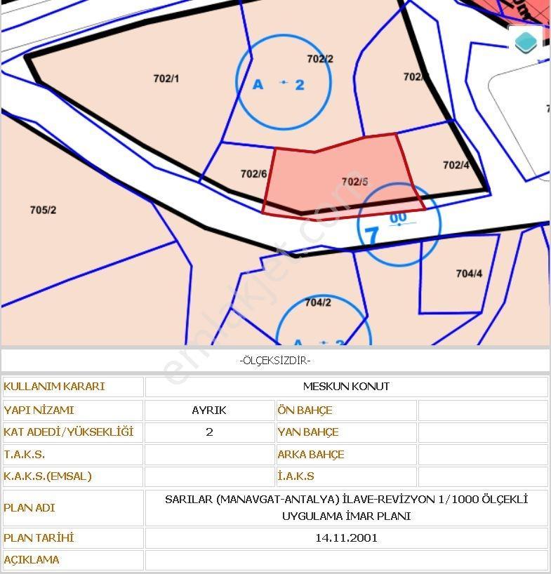 Satılık Sarılar Mahallesi Tek Tapu 2 Parsel Arsa - Görsel 4