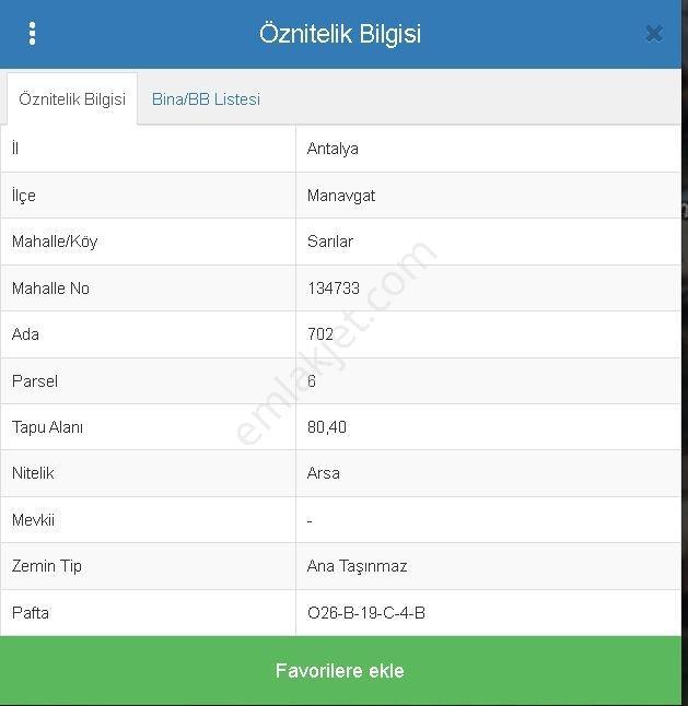 Satılık Sarılar Mahallesi Tek Tapu 2 Parsel Arsa - Görsel 3