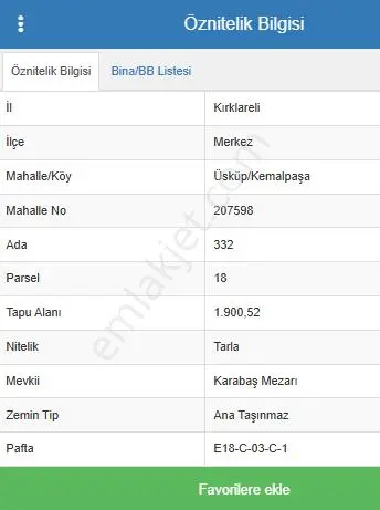 Kırklareli Merkez Üsküp'te Satılık 1900 M² Yatırımlık Tarla! - Görsel 6