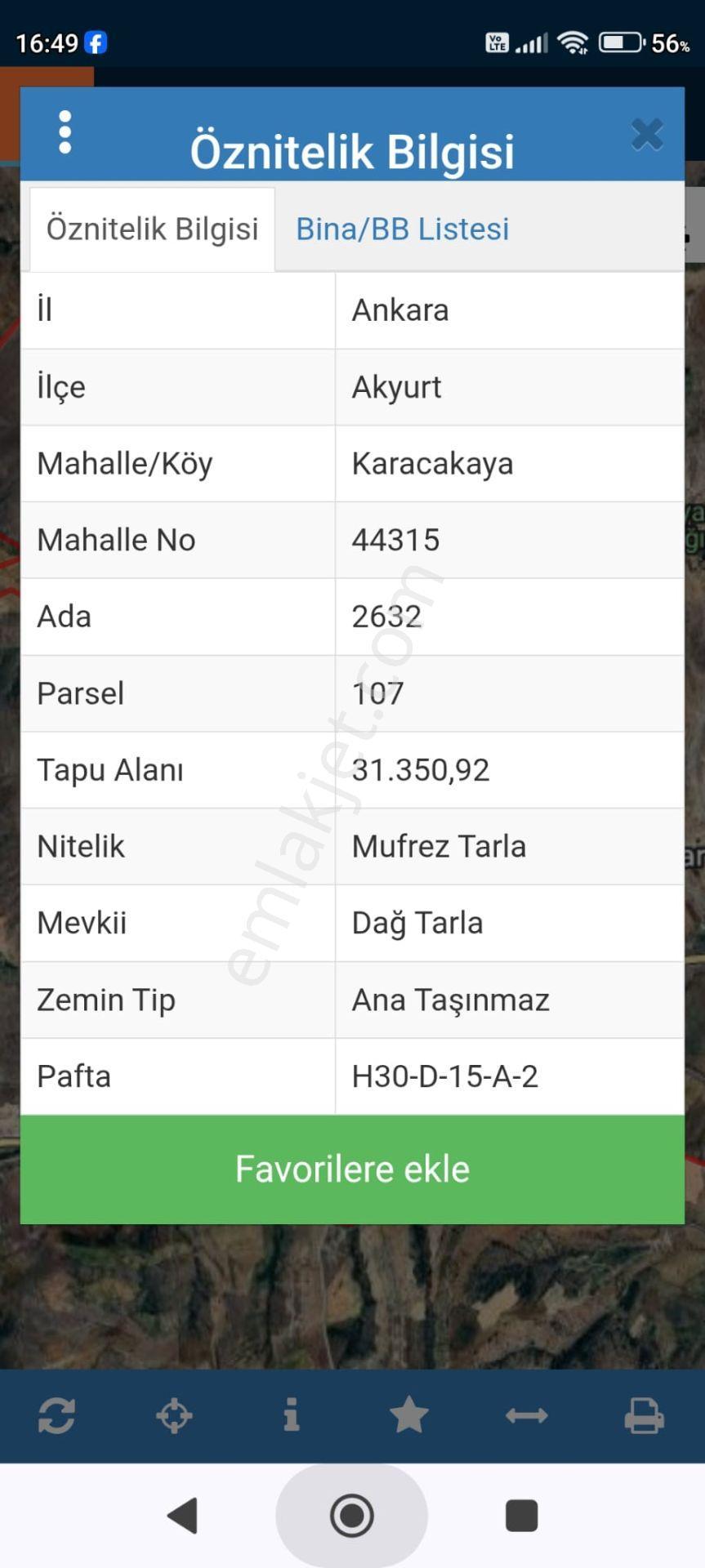 Acil*satılık*araç Takaslı*arsa*akyurt*karacakaya*1176m2 Tapulu