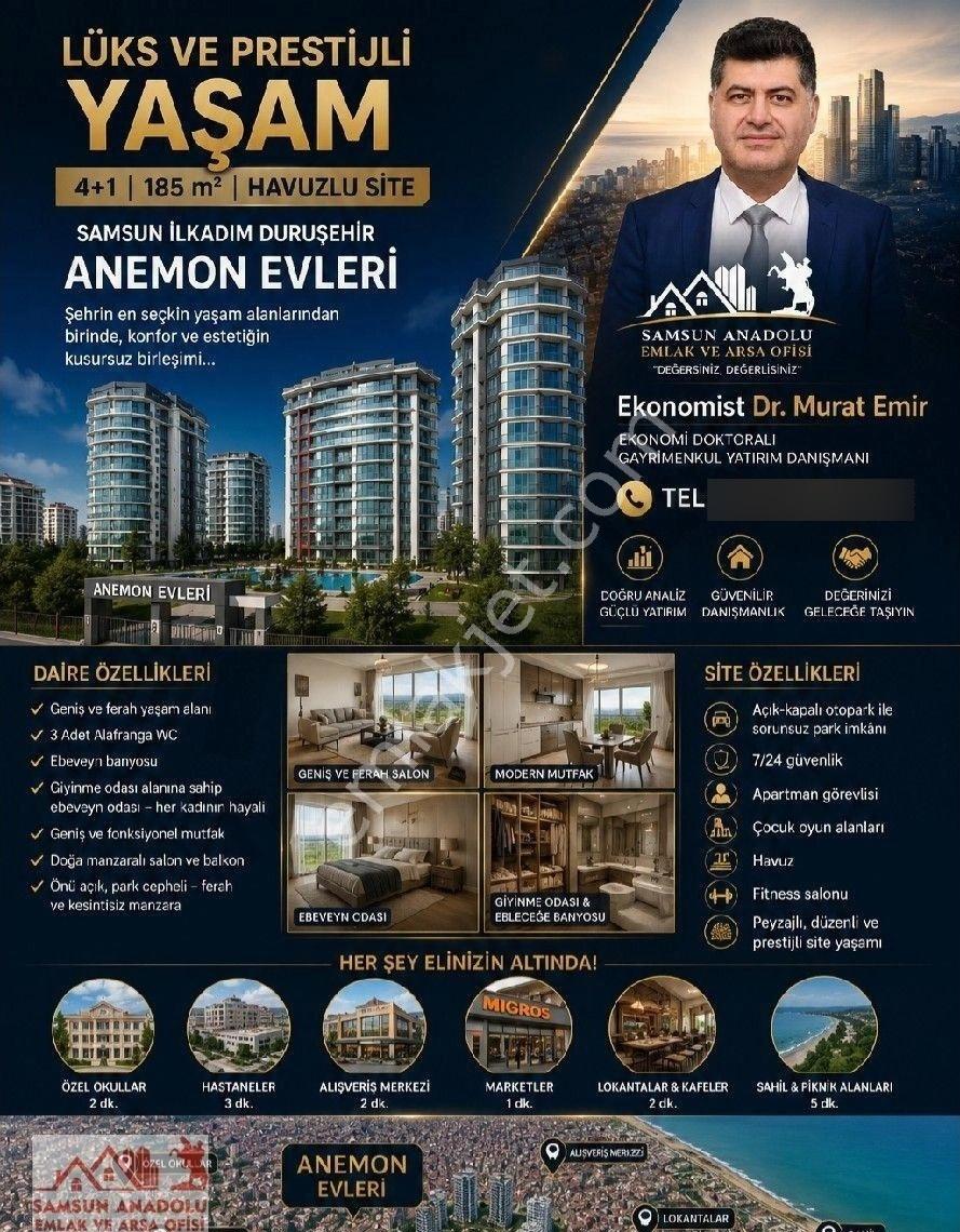 Samsun Duruşehir Anemon Evleri Sitesinde Satılık 4+1 Daire - Görsel 21