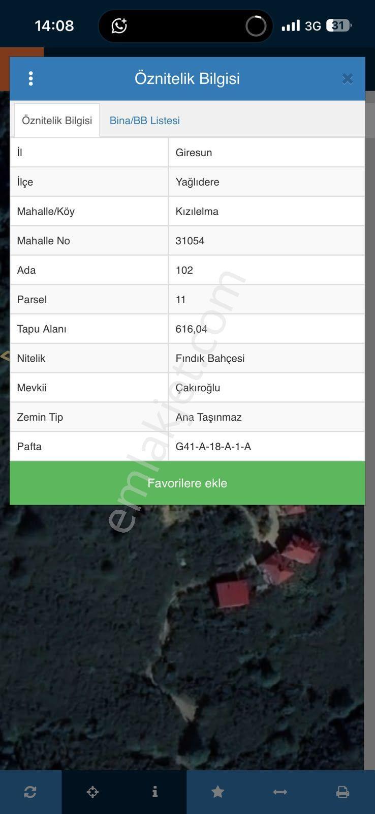 Giresun Yağlıdere Kızılelma'da Satılık Fındık Bahçesi - Görsel 22