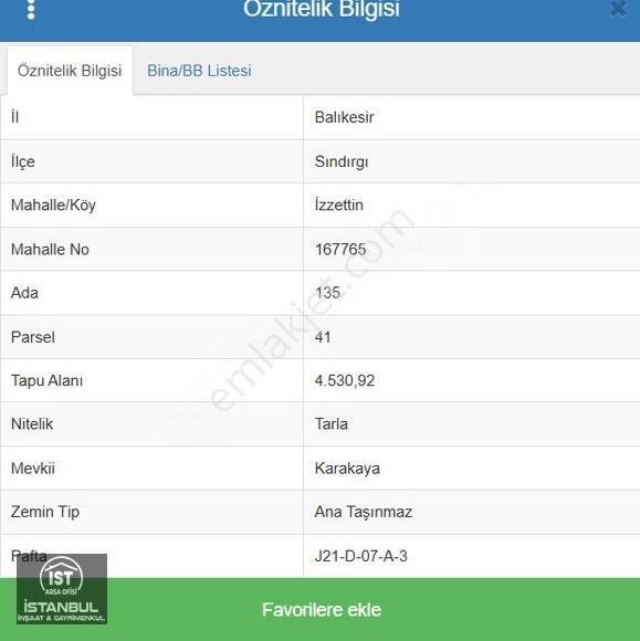 Sındırgı İzzettin'de Yatırımlık Müstakil Parsel Satılık Tarla - - Görsel 3