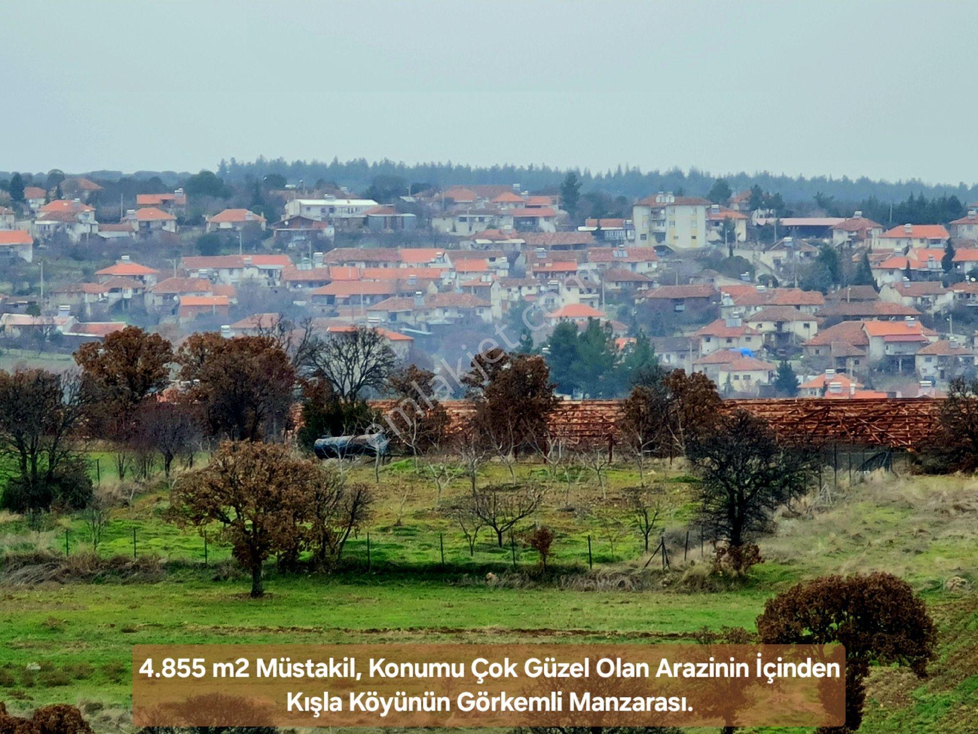 Uşak Ulubey Kışla'da 4.855 M² Köyiçi İmar Dibinde Köy Manzaralı Çok Uygun Harika Tarla.