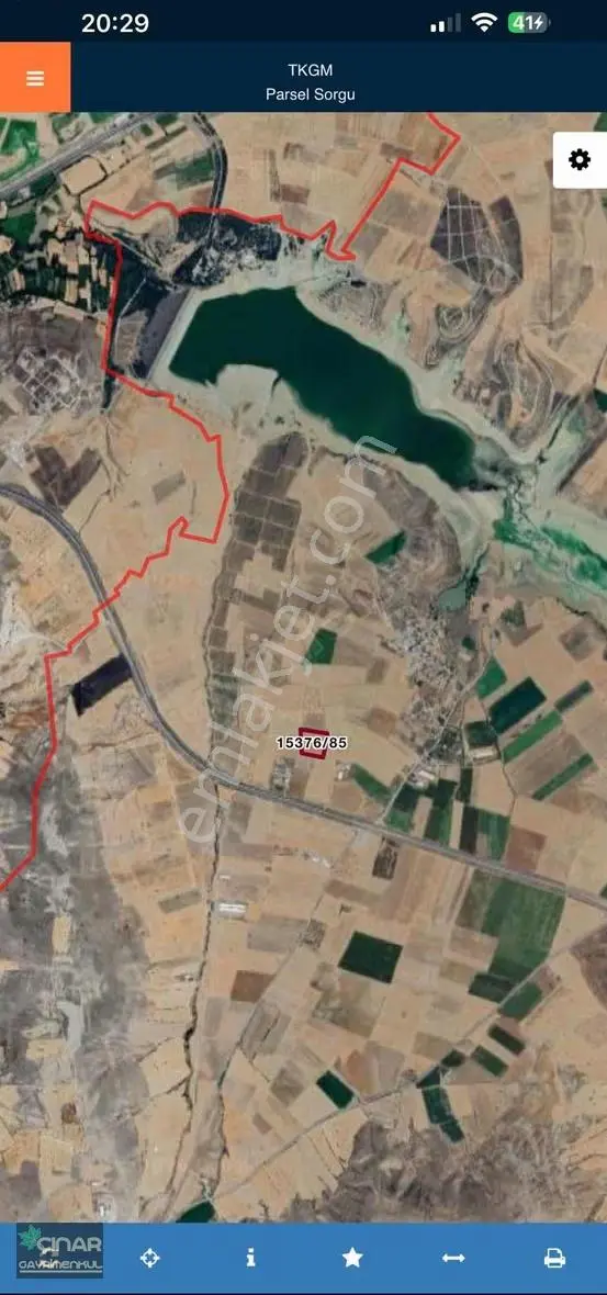 Tek Tapu Ağırnas'ta Ahır Yapımına Uygun 16.597 M² Satılık Tarla