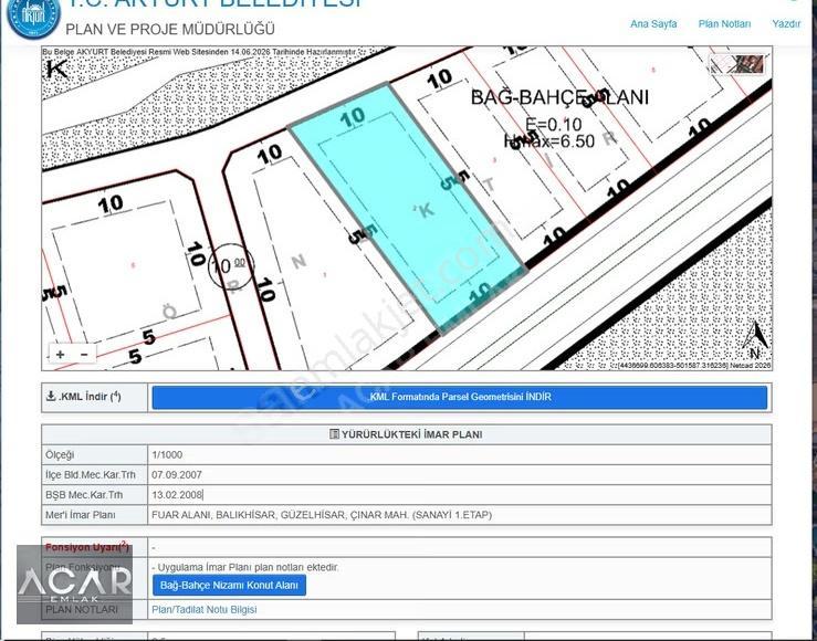 **acar Emlak 357 M² İmarlı Hisse Arsa! Yüksek Prim +kök Tapu - Görsel 23