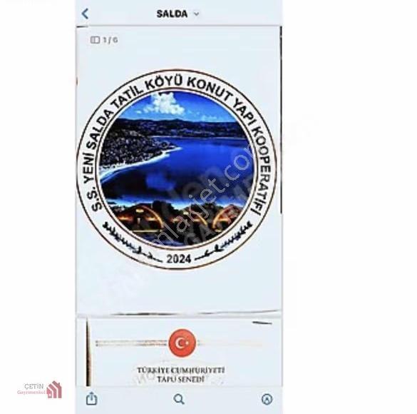 Salda Gölünde Mükemmel Yatırım Arsalar Araç Takaslı - Görsel 2