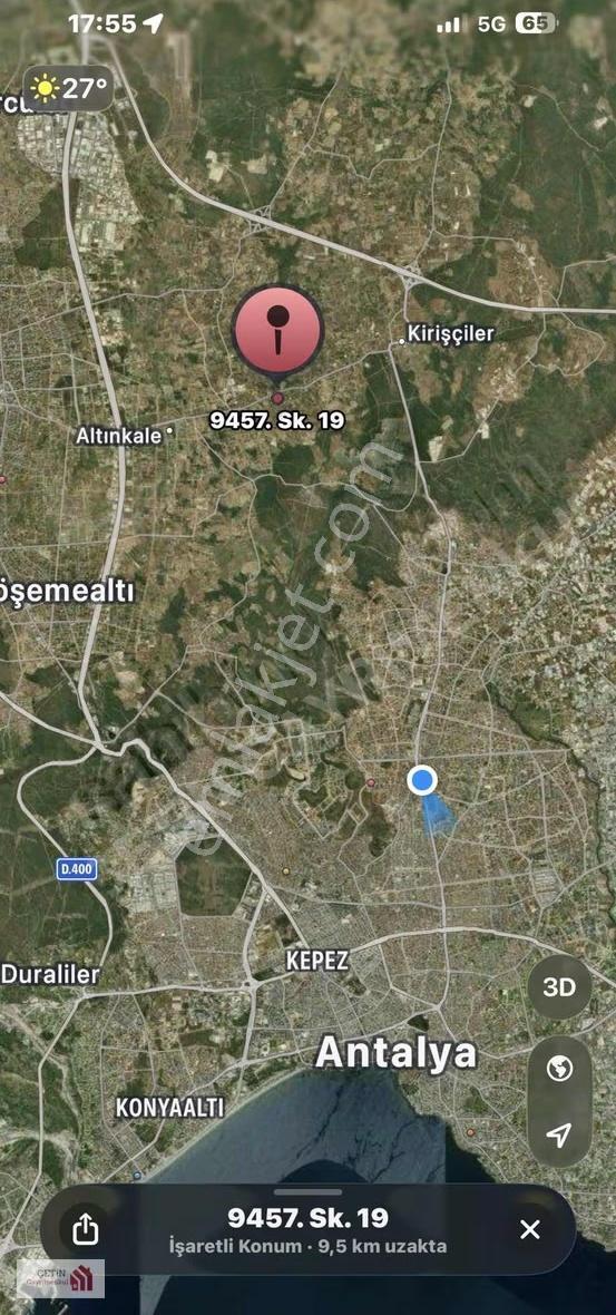 Odabaşı 420 Metre Mükemmel Konumda Arsa