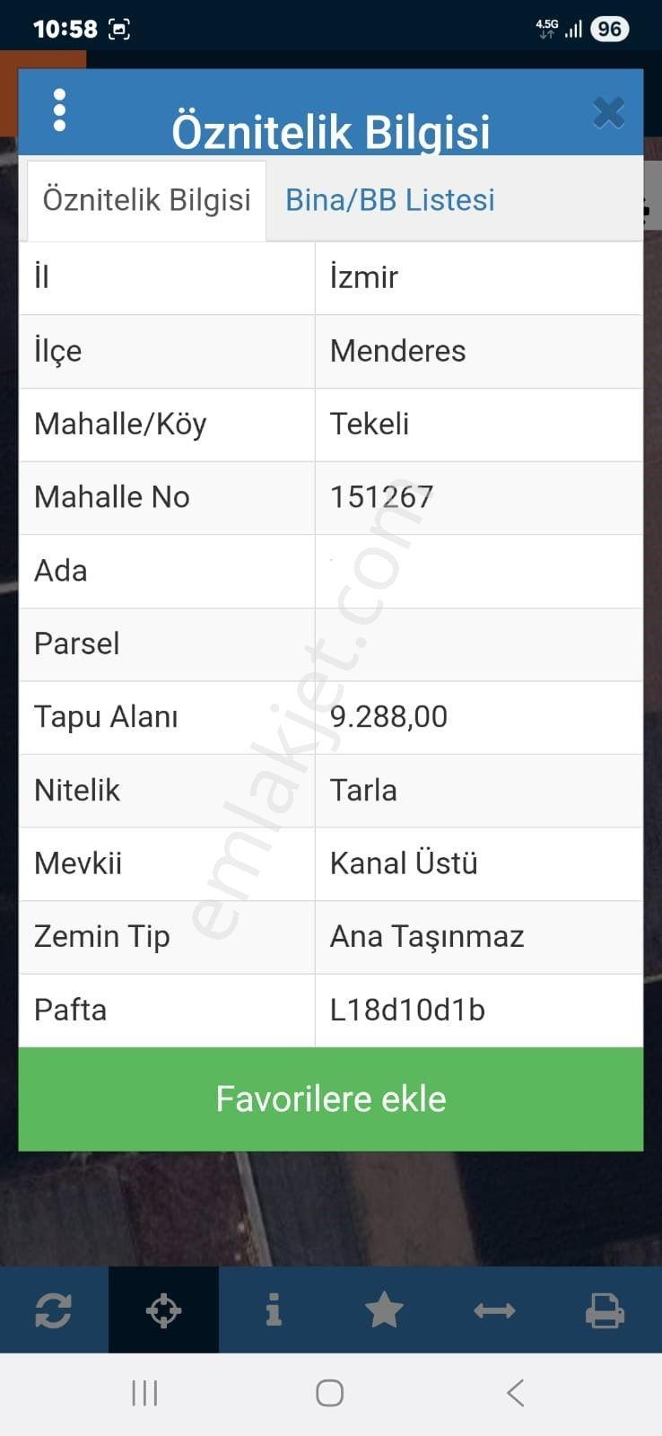 İzmir Menderes Tekelide 4644 M2 1/2 Hisseli Asalt Yol Cepheli - Görsel 35