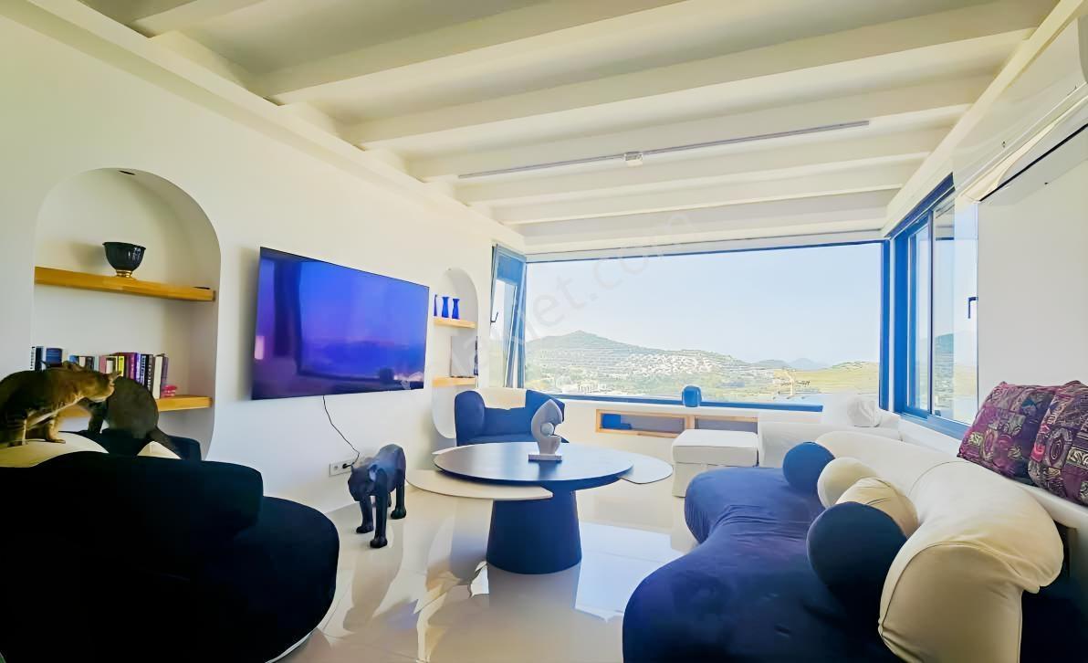 Gümüşlük Yalıkavak Özel Plajlı İmanzaralı Köşe Villa - Görsel 16