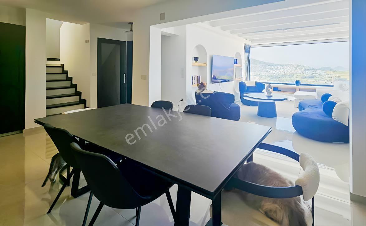 Gümüşlük Yalıkavak Özel Plajlı İmanzaralı Köşe Villa - Görsel 8