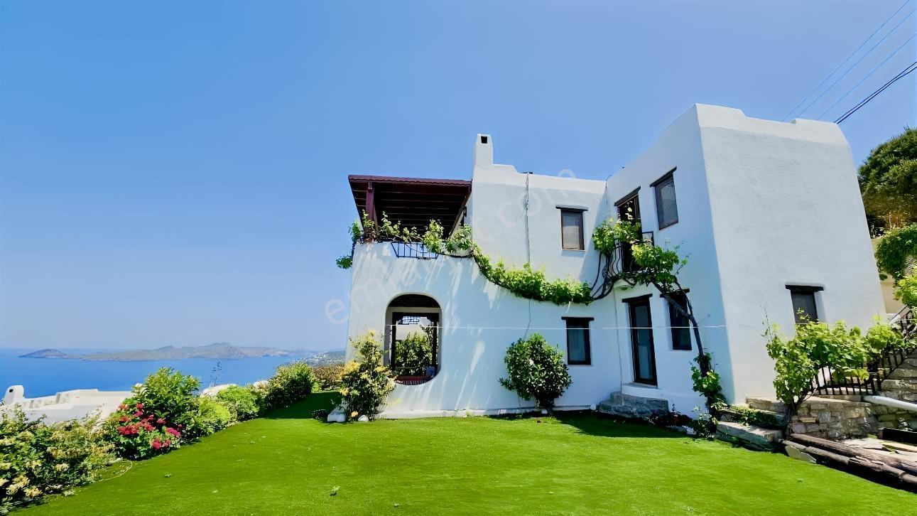 Gümüşlük Yalıkavak Yunan Adaları Manzaralı Geniş Bahçeli Villa - Görsel 34