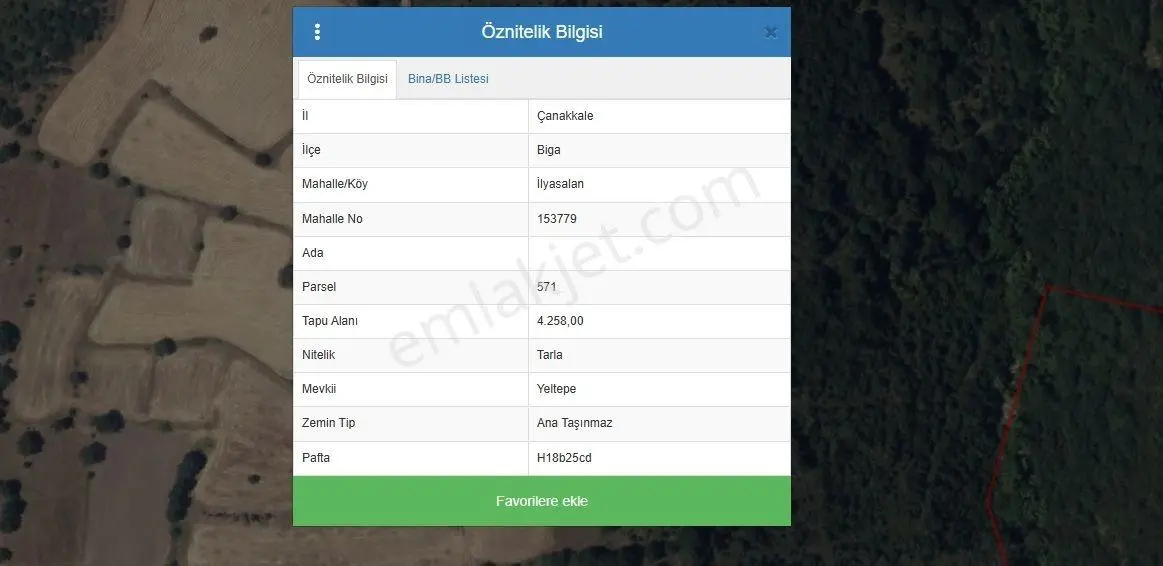 Çanakkale'de Yatırımlık 4258 M² Satılık Tarla - Görsel 3