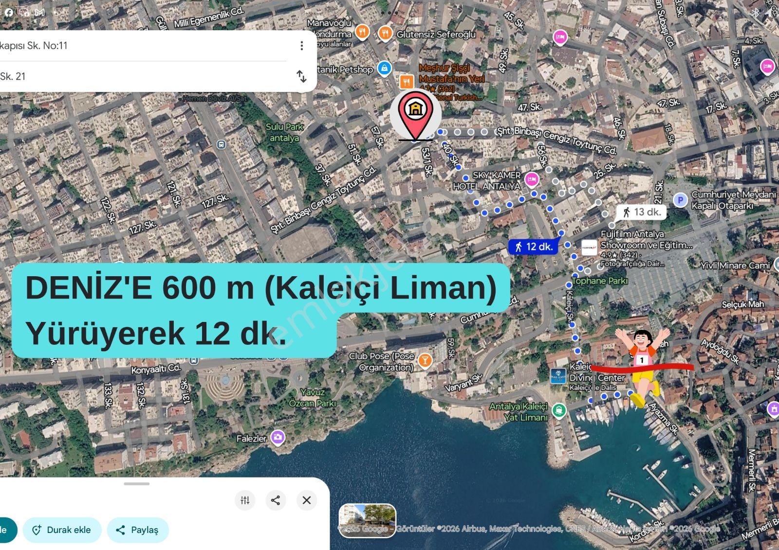 Antalya Muratpaşa Kışla-kiralık İşyeri-köşe-arakat-3 Odalı-boş - Görsel 19