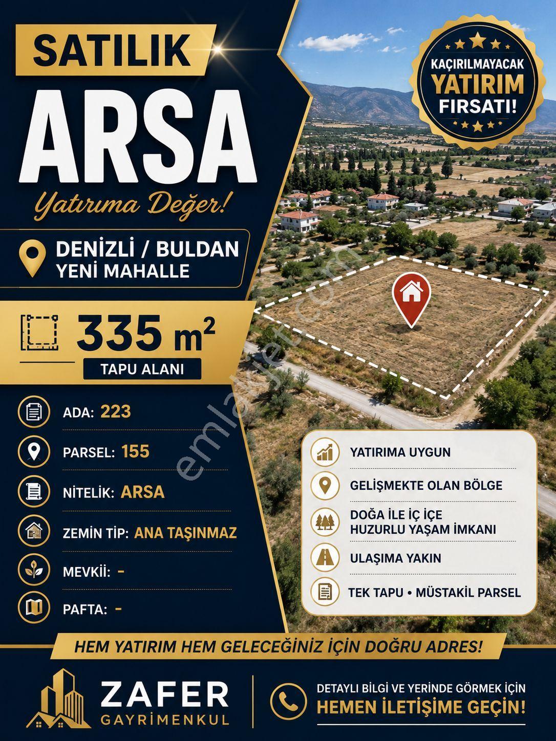 🏡 Denizli Buldan Yeni Mahalle’de Satılık 2 Kat İmarlı Arsa Fırsatı! - Görsel 2