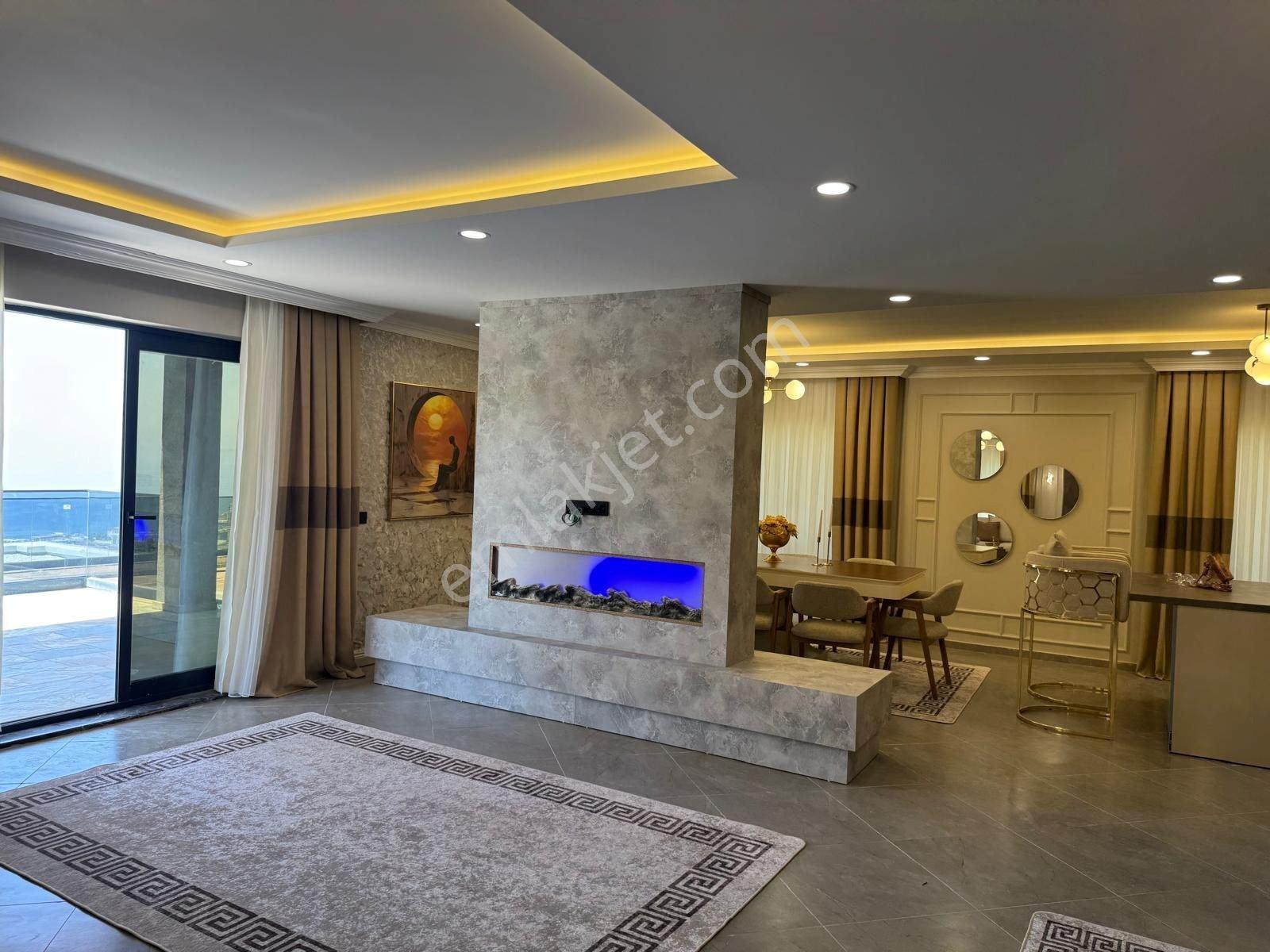 Alanya / Kargıcak – Panoramik Deniz Ve Kale Manzaralı Lüks 4+1 Özel Villa - Görsel 16