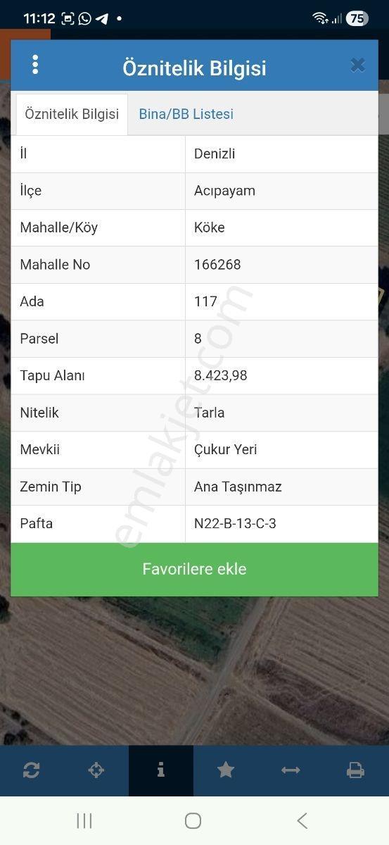 Acıpayam Köke Köyünde 8423 M2 Yatırımlık Tarla - Görsel 5