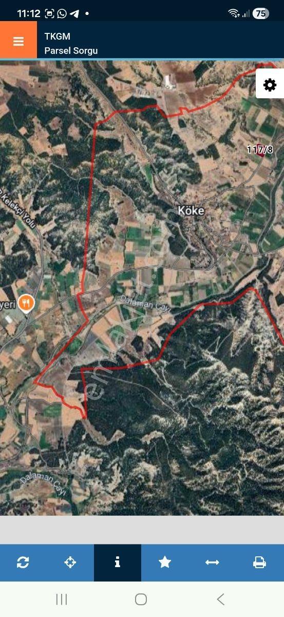 Acıpayam Köke Köyünde 8423 M2 Yatırımlık Tarla - Görsel 3