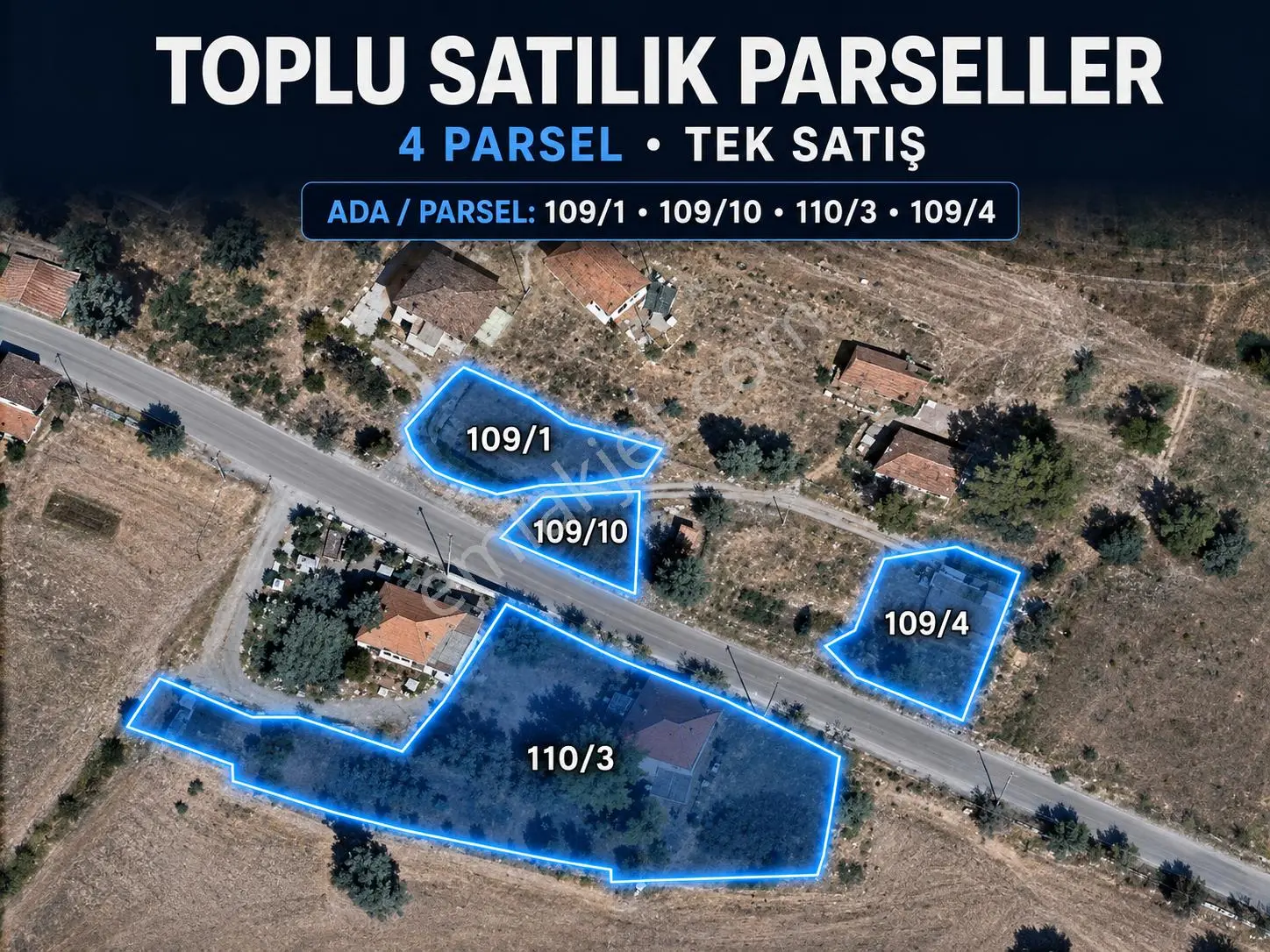 İzmir Kınık Büyükoba'da 2.134 M² 4 Tapu Toplu Satış Fırsatı