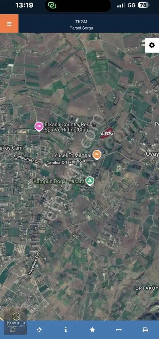 Çatalca Ovayenice'de İmara Yakın 1376 M2 Çaplı Muafakatnameli - Görsel 5