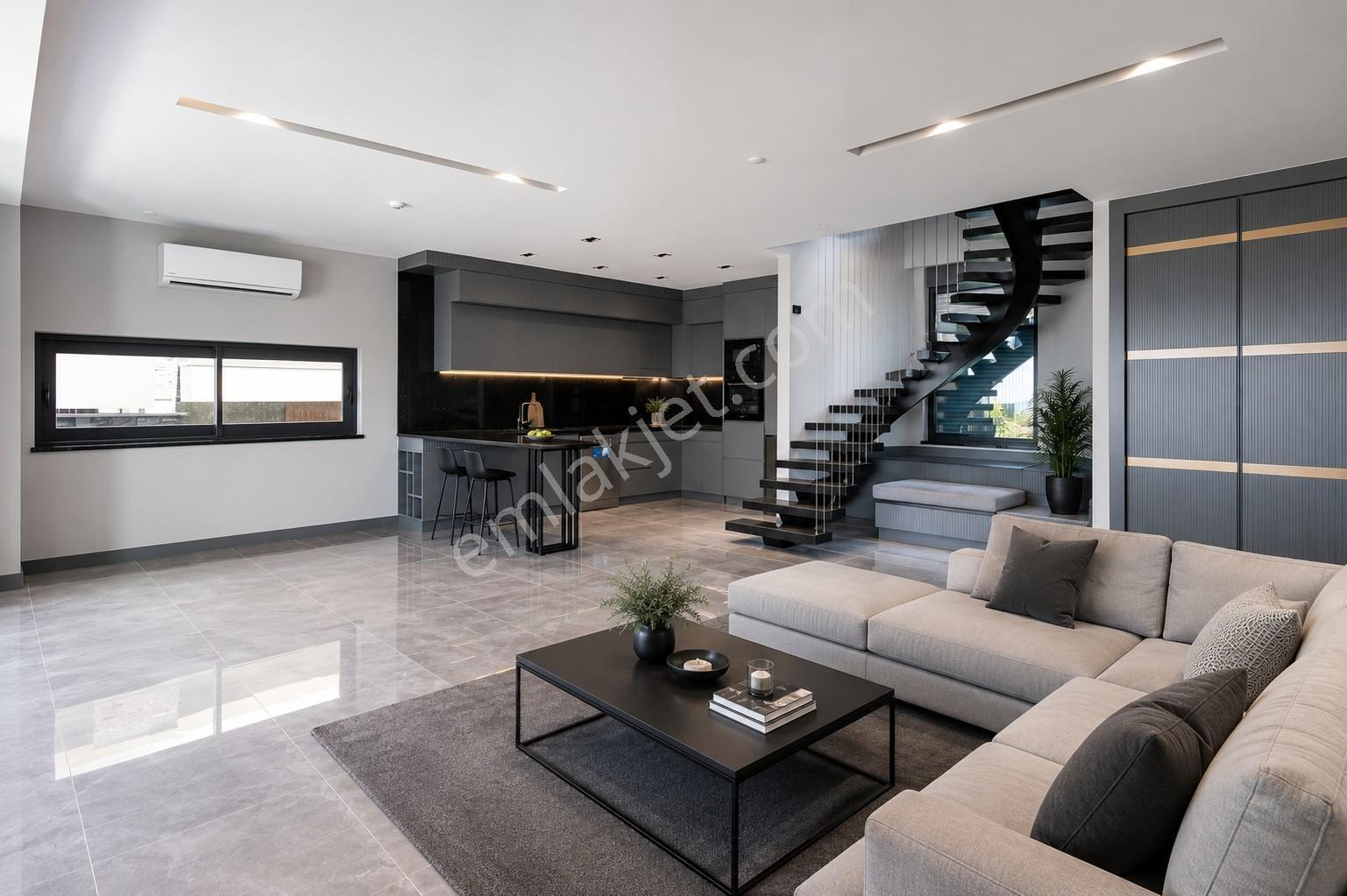 Alanya'da Müstakil 3+1 Villa, Full Deniz Manzaralı Özel Bahçeli - Görsel 10