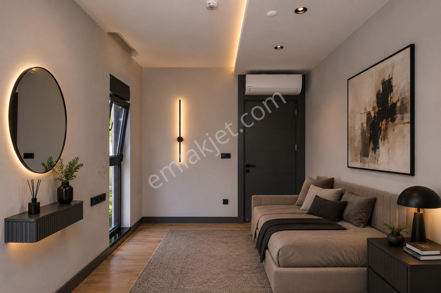 Alanya'da Müstakil 3+1 Villa, Full Deniz Manzaralı Özel Bahçeli - Görsel 12