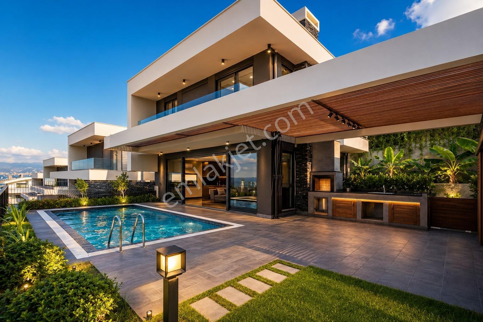 Alanya'da Müstakil 3+1 Villa, Full Deniz Manzaralı Özel Bahçeli - Görsel 27