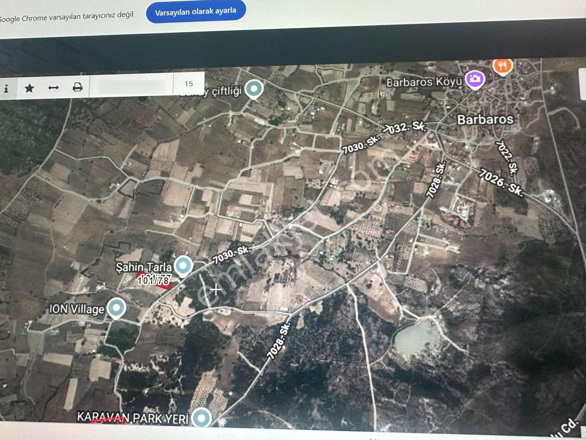 A24 Site Emlak ;urla Barbaros Köyü Yola Cepheli 4132 M2 Tarla - Görsel 3