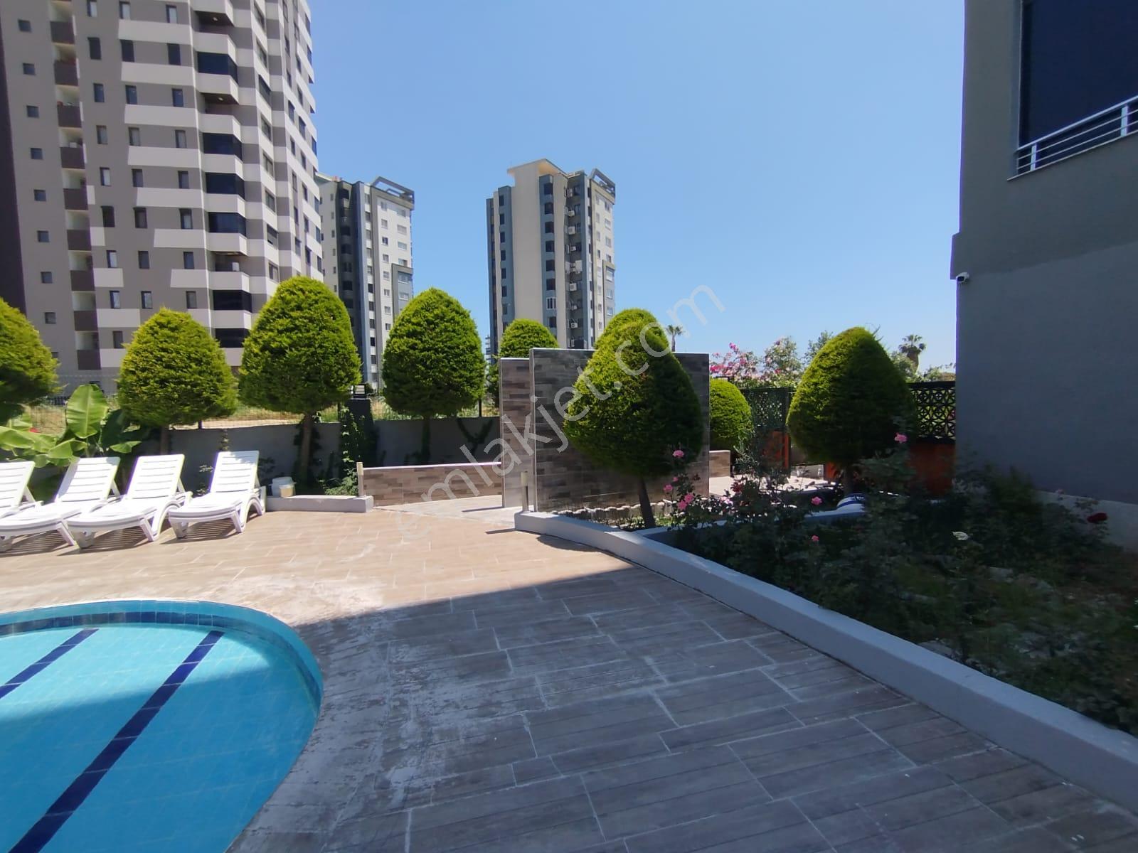 Erdemli Arpaç'ta Deniz Manzaralı, Havuzlu 2+1 Kiralık Daire - Görsel 24