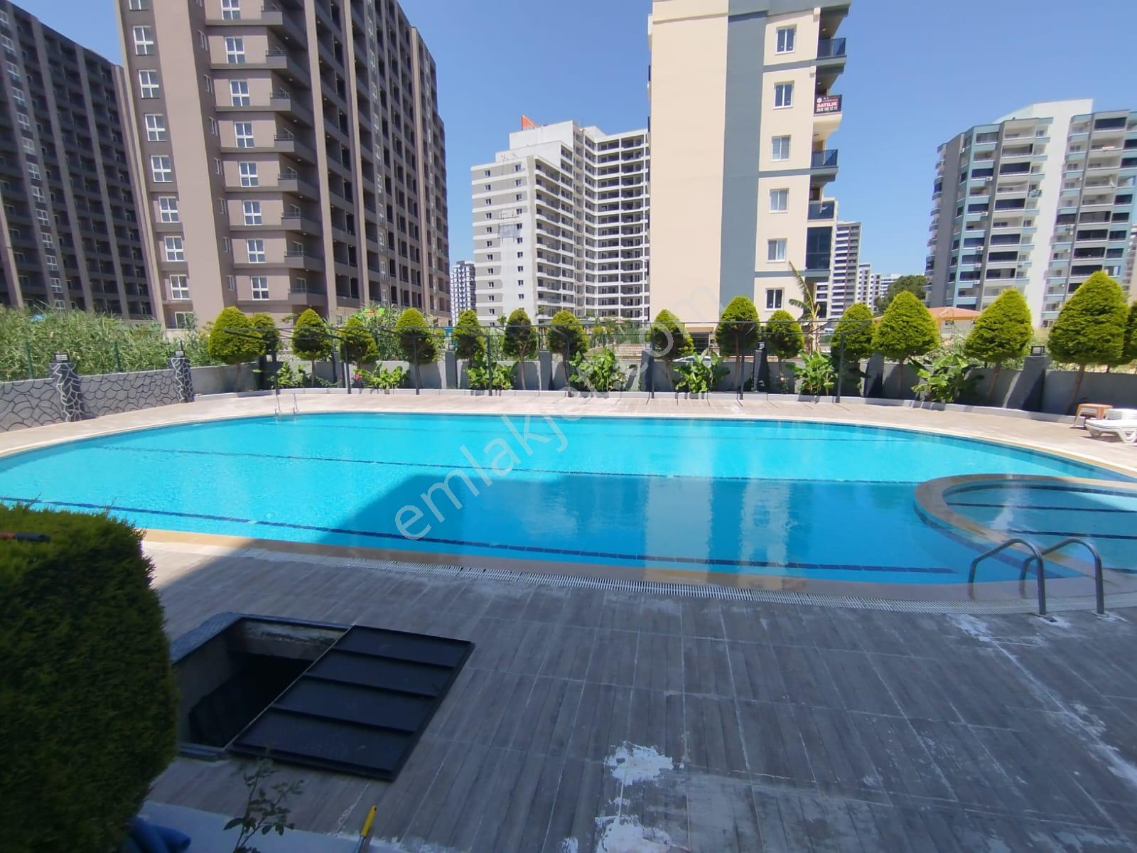 Erdemli Arpaç'ta Deniz Manzaralı, Havuzlu 2+1 Kiralık Daire - Görsel 28