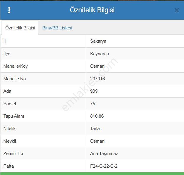 Yatırımlk Fırsat! Müstakil Satılık 810 M2 Tarla Kaynarca/sakarya - Görsel 2