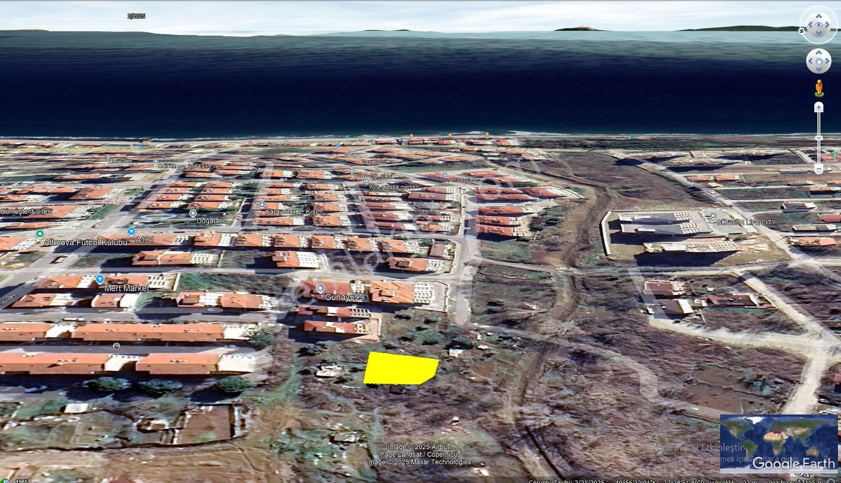 Tekirdağ Altınova Mahallesinde 5 Kat İmarlı Fırsat-kelepir İhtiyaçtan Acil Köşe Arsa - Görsel 3