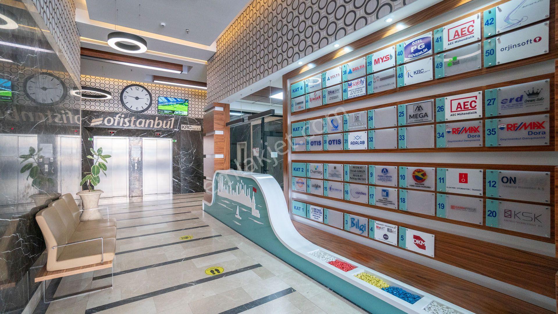 Maltepe Ofistanbul Plaza 1+1 İskanlı 77m2 Brüt/57m2 Net Satılık Ofis - Görsel 35