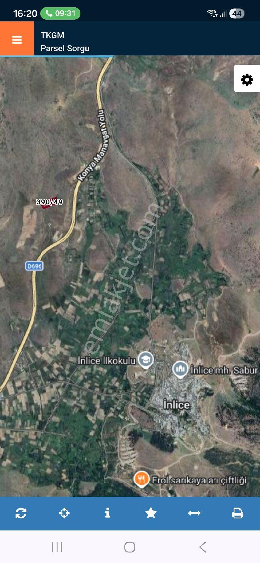 Karakoç Gayrimenkul Konya Merqm İnlice Mahallesinde Satılık 8500m2 Mustakil Tapulu Tarla - Görsel 4